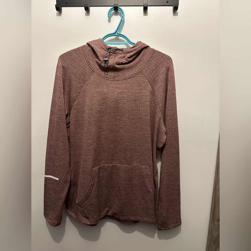 Purple RBX textured funnel neck sweater